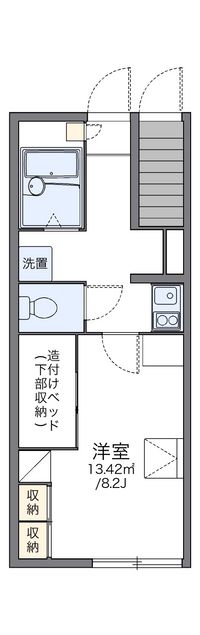 レオパレスオリーブの木 間取り図