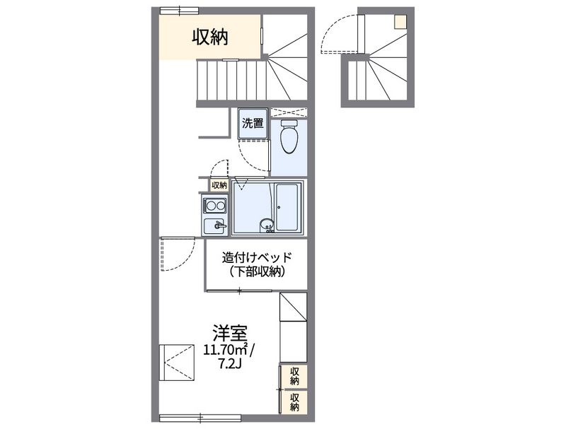 レオパレスプリマクラッセ 間取図