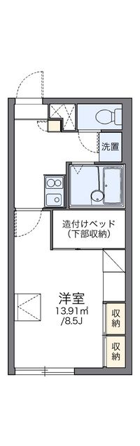 レオパレスツインズＢ 間取り図