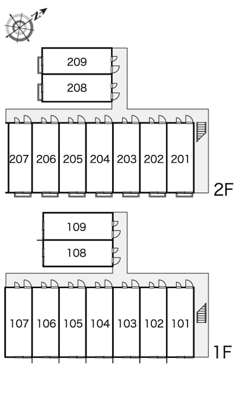 レオパレスステラート堀切Ⅰ 間取り配置図