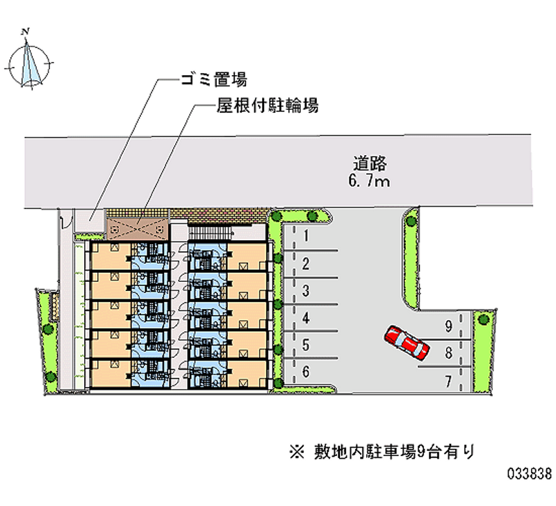 レオパレスＴＮ壱番館 月極駐車場