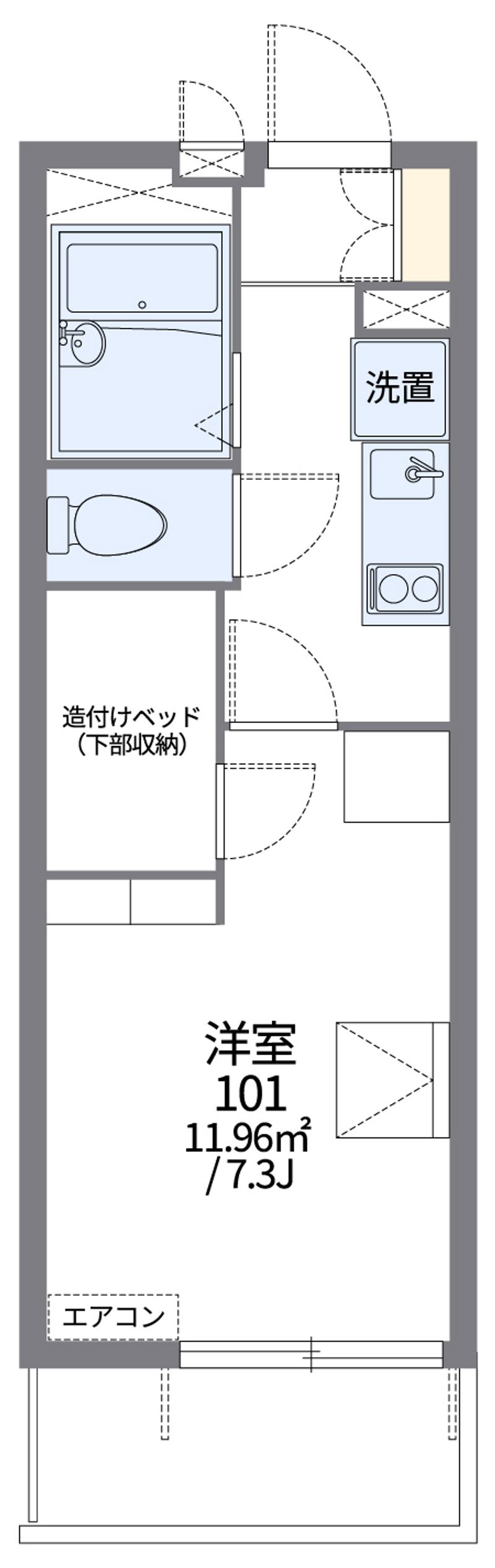 レオパレスシャロームⅡ 間取図