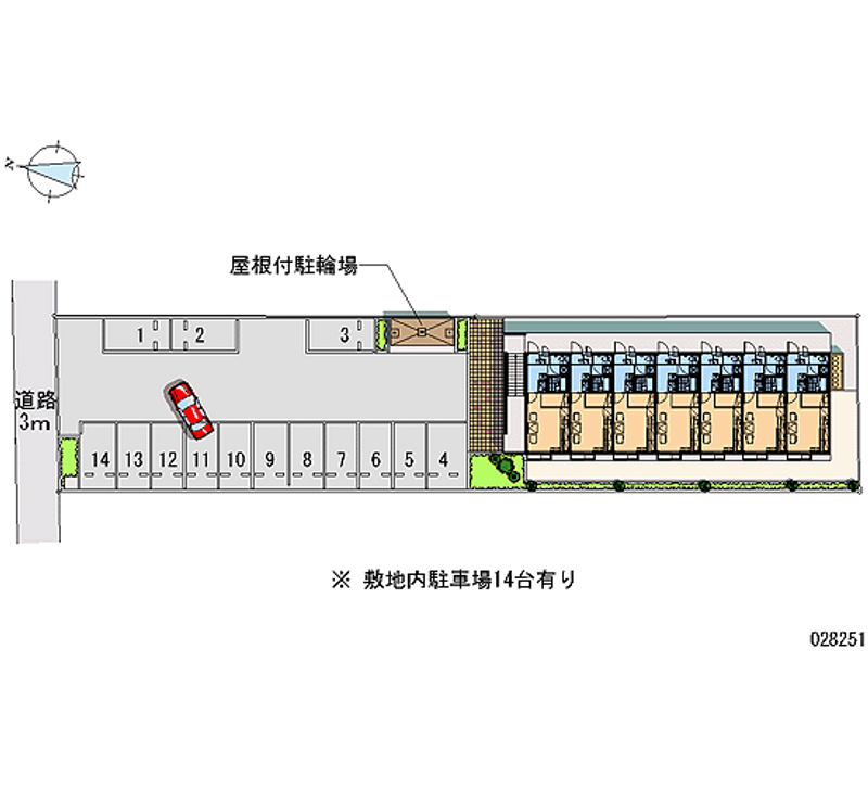 28251 Monthly parking lot