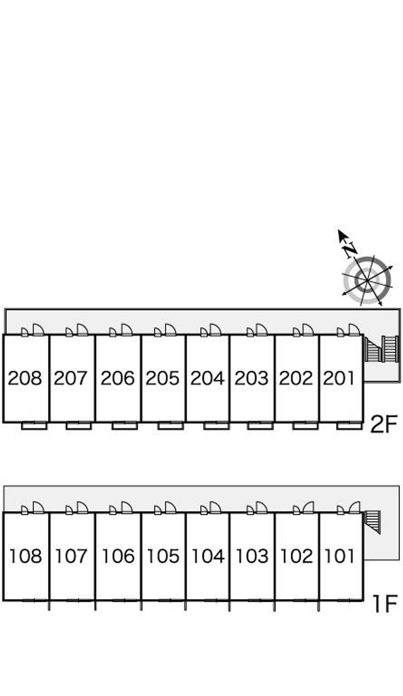 レオパレス比治山ヒルズ 間取配置図