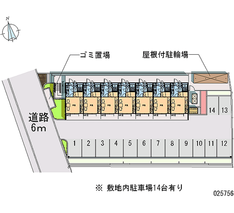 レオパレス川向 月極駐車場