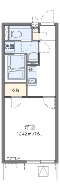 クレイノグラシアス　ワン 間取り図