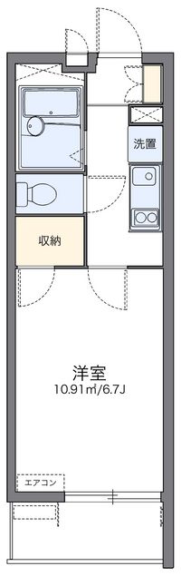 レオパレスブルーウィル長田 間取り図