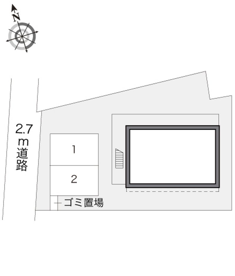 レオパレスグリーンパーク 配置図