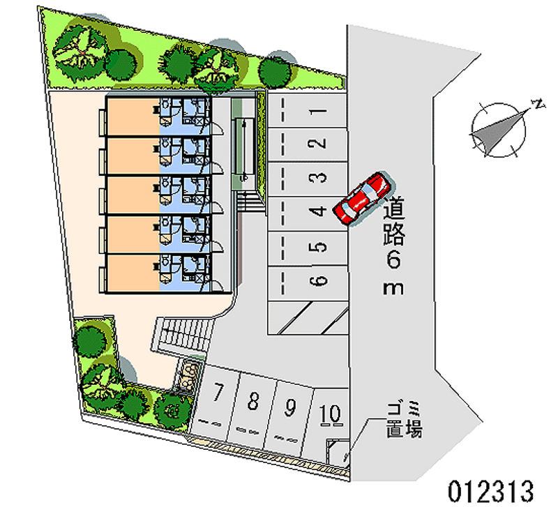 12313 Monthly parking lot