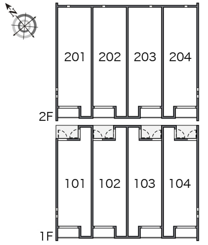 クレイノＷＩＮＤＳ　Ⅵ 間取配置図