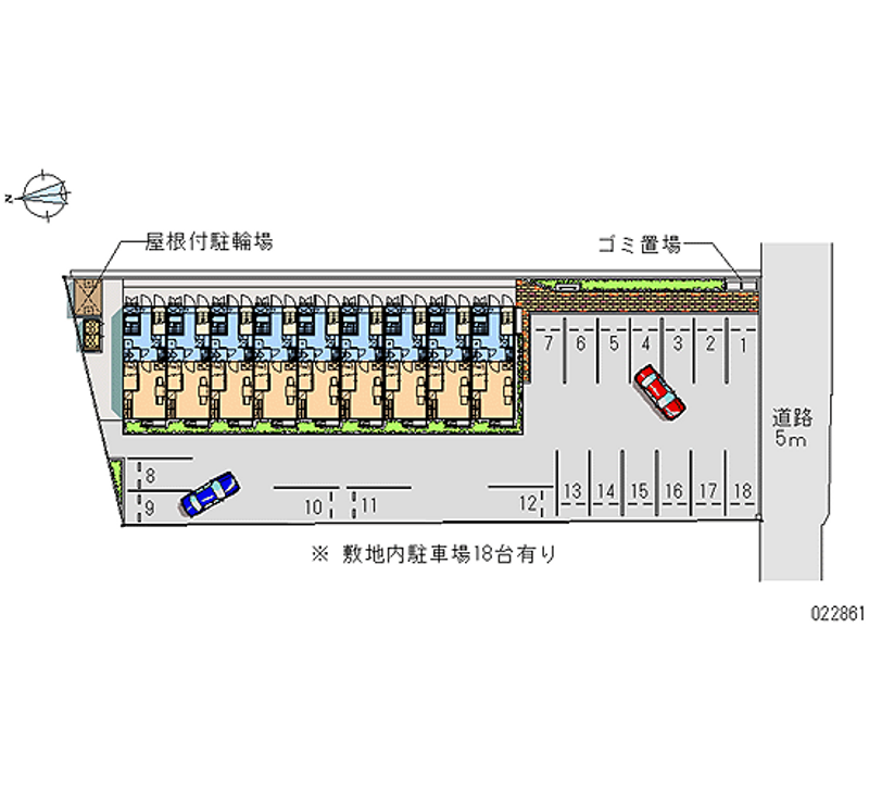 22861 bãi đậu xe hàng tháng