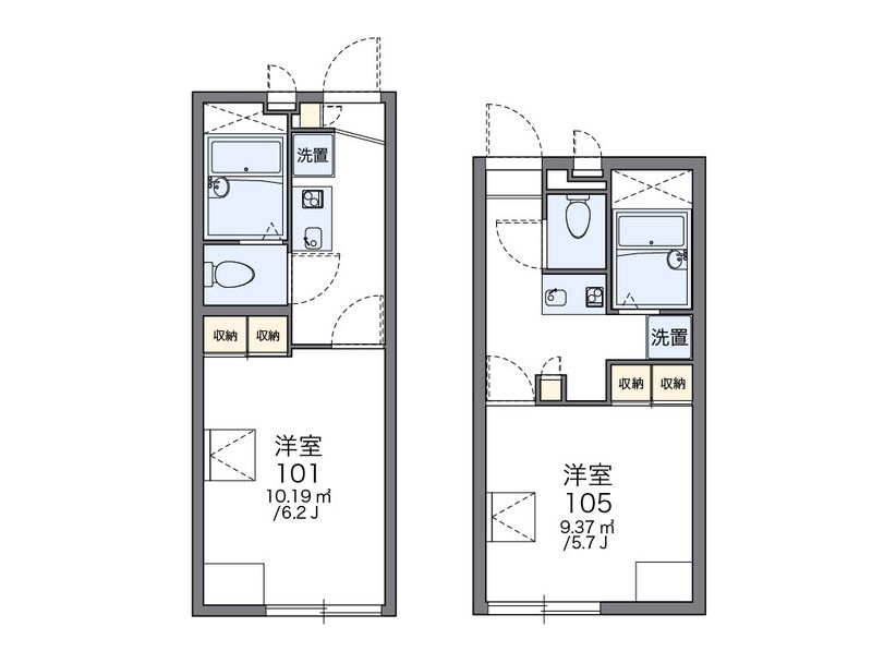 レオパレスベンターナ 間取図