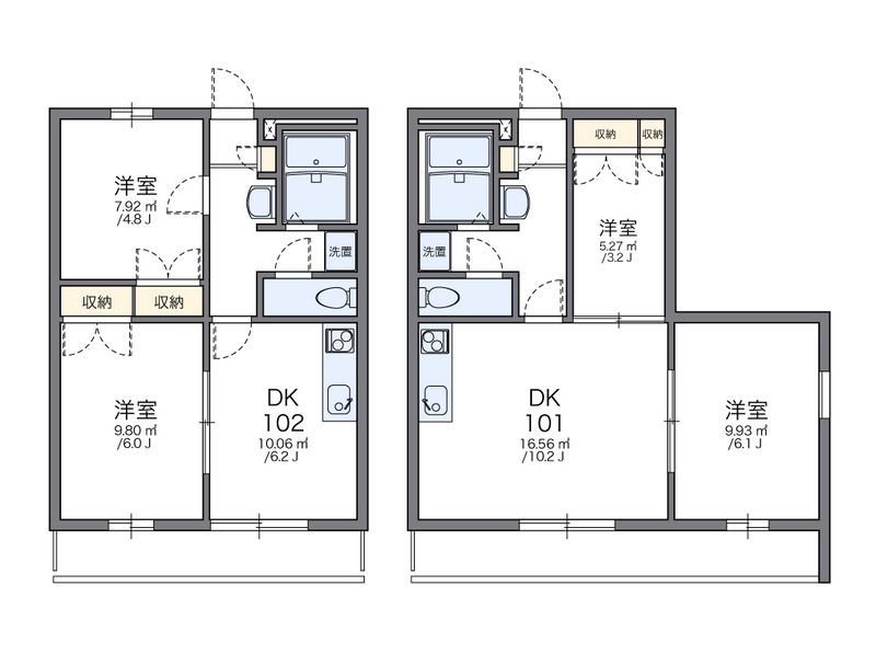 レオパレスＩＺＵＭＩ　Ⅰ 間取図