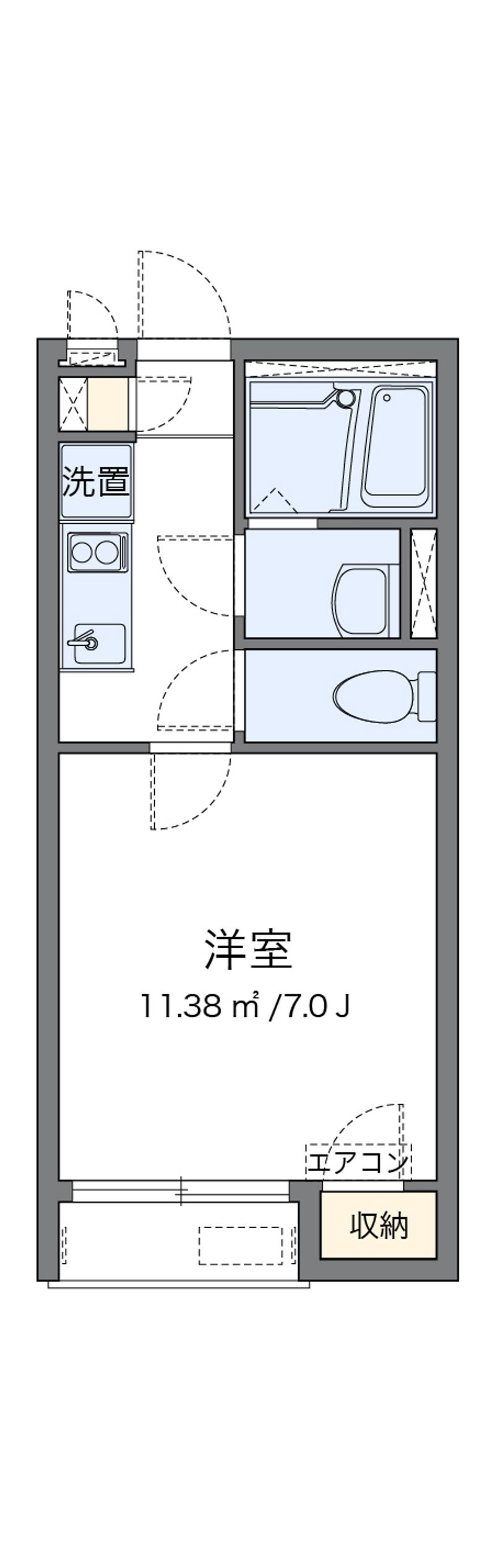 レオネクストパレス湘南菱沼Ⅱ 間取図