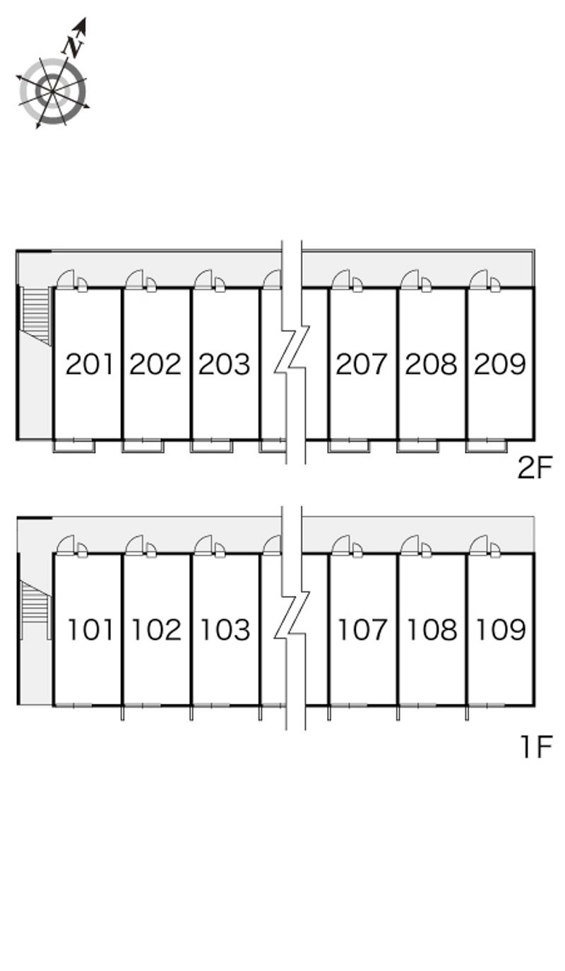 レオパレスＢ＆Ｔ 間取配置図