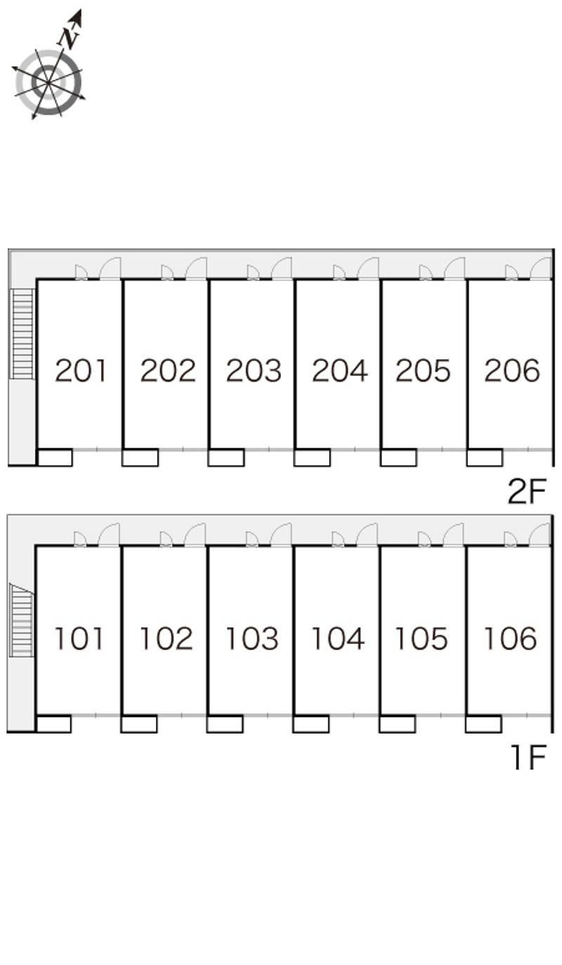 レオパレスシェルムーン 間取配置図