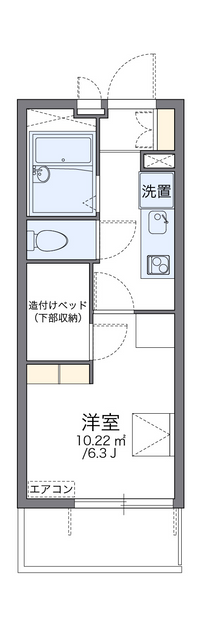 レオパレスビスタリー清 間取り図