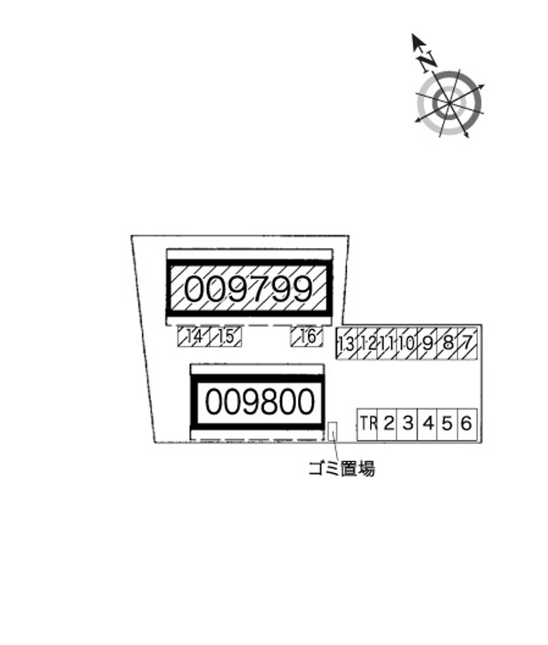 レオパレスウイングＡ 配置図