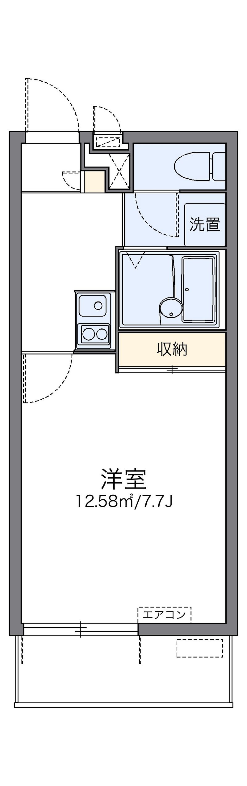 レオパレスカーサドマーニ 間取図