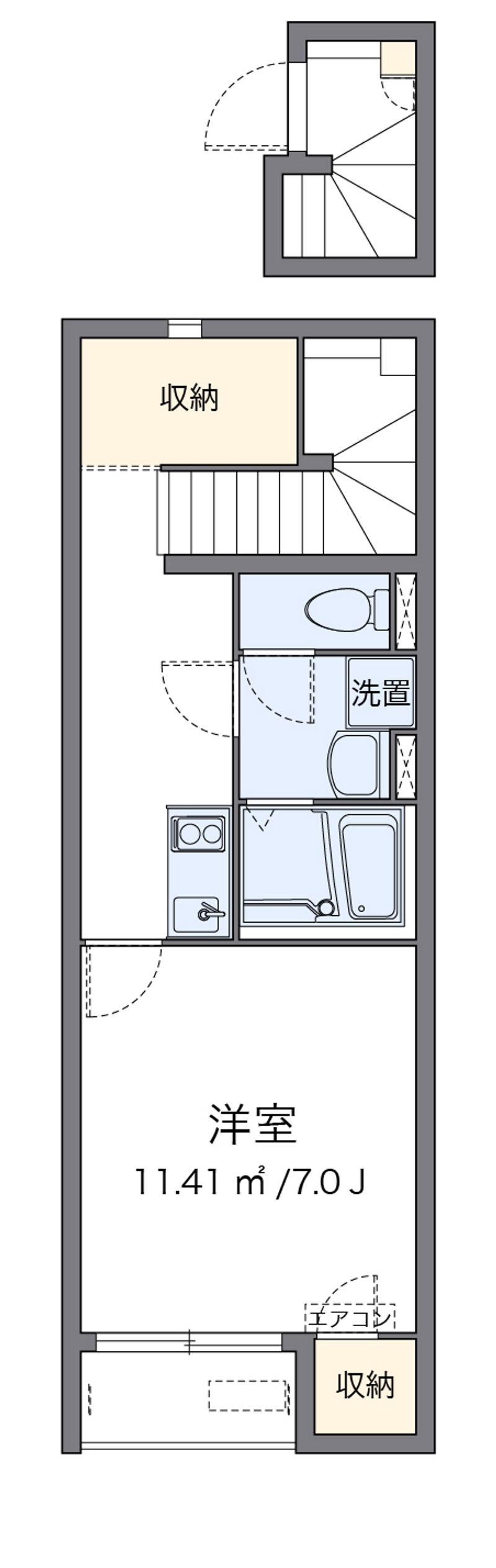 クレイノアイリスいなば 間取図