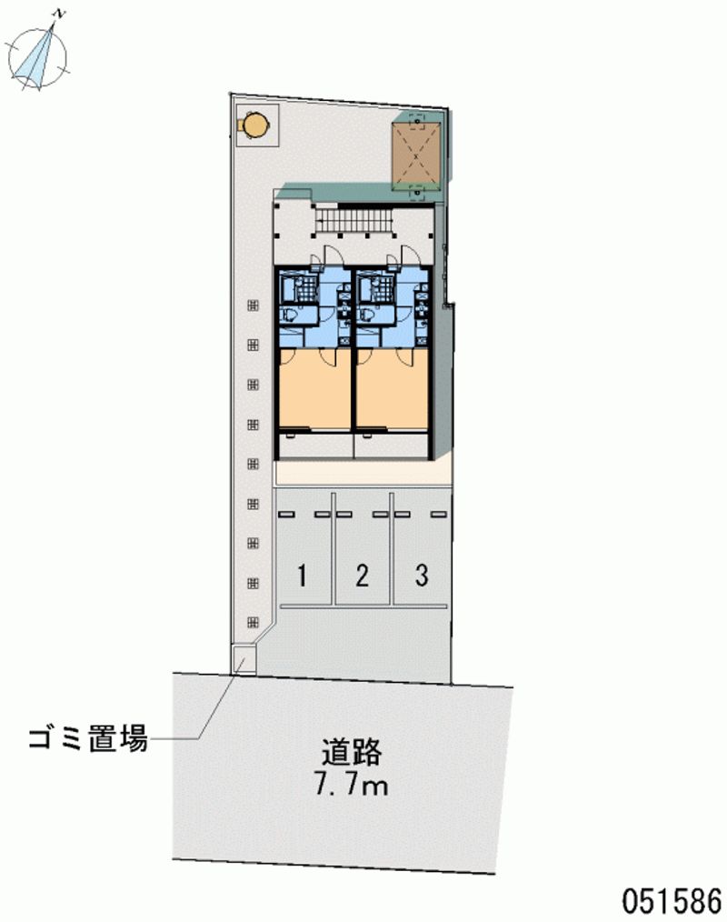 51586 Monthly parking lot