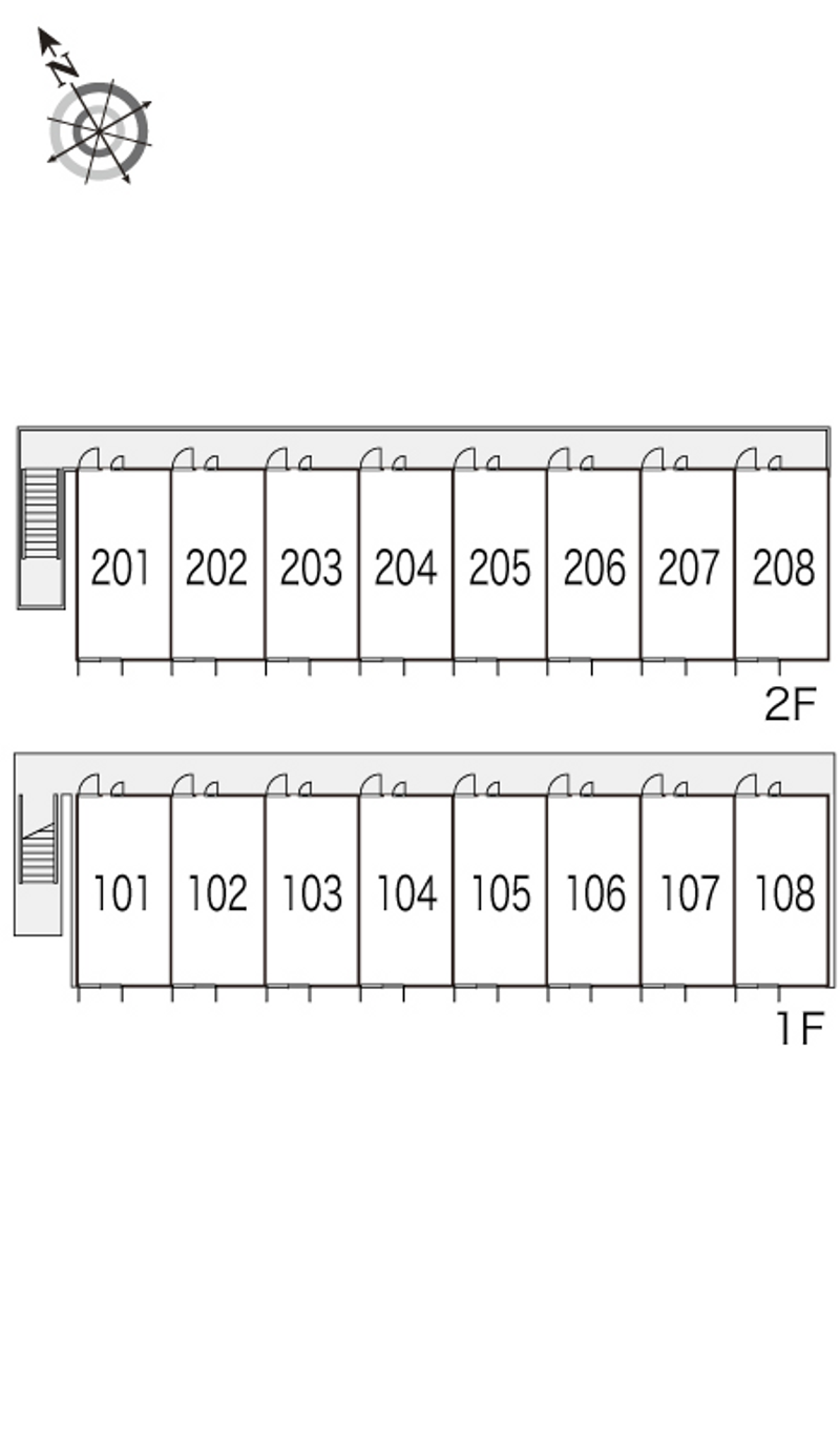 レオパレスＣｙｔｈｅｒｌｉｓ 間取り配置図