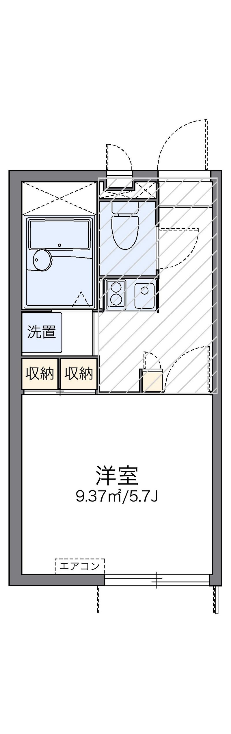 レオパレス小枝 間取図