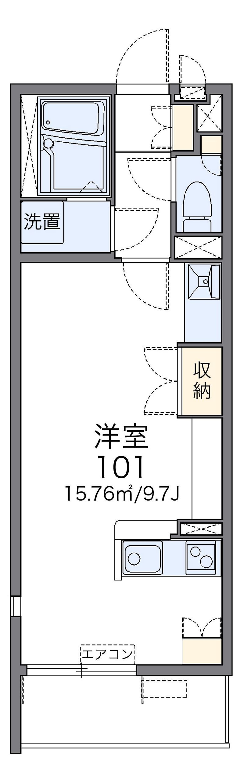 レオネクストラシュレ　博多Ⅰ 間取図