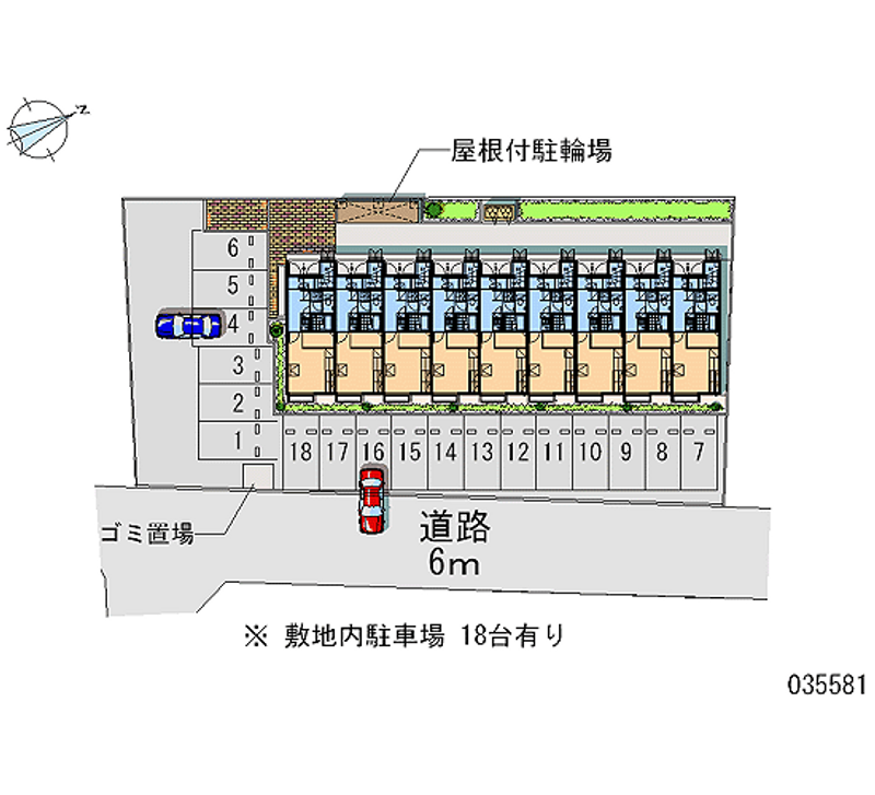 レオパレスジュアール 月極駐車場