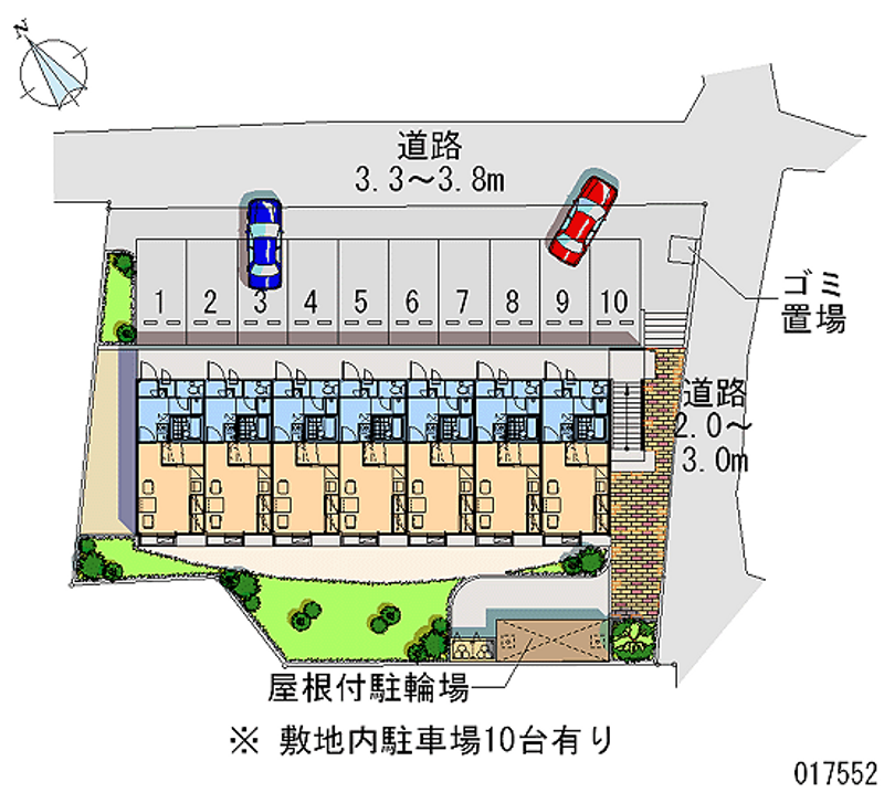 レオパレス御井 月極駐車場