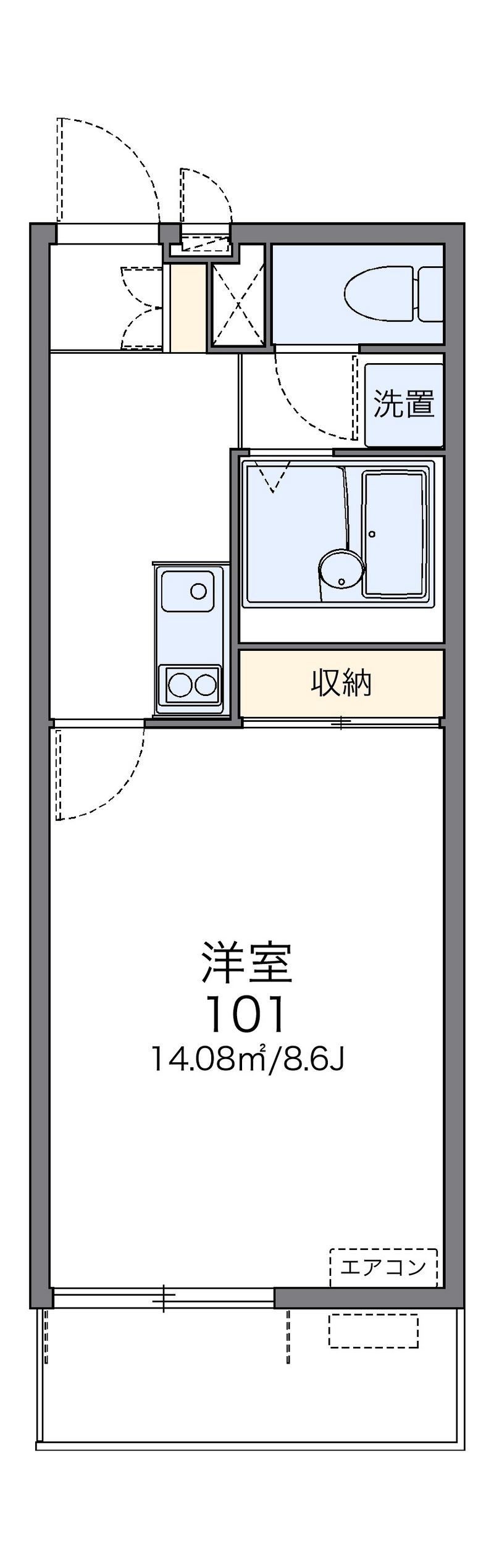 レオネクストＣａｒｐｅＤｉｅｍ 間取図