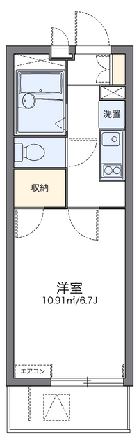 レオパレスブロッサム 間取り図