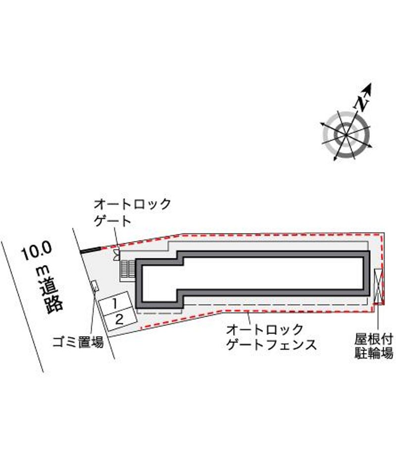 レオパレスカメリアⅢ 配置図