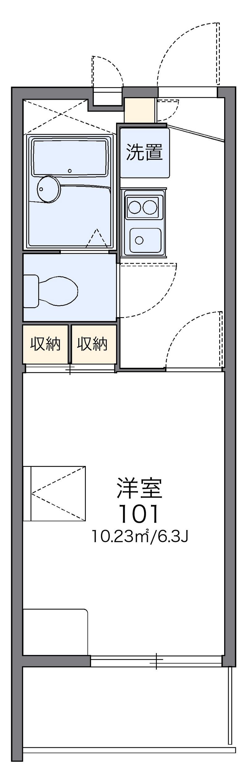 レオパレスＨＡＲＶＥ 間取図