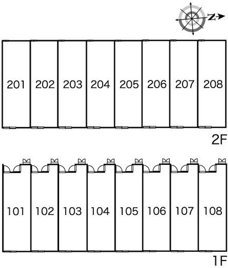 レオパレス愛宕 間取配置図