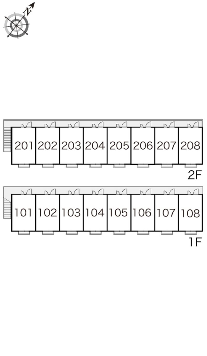 レオパレスパードレス 間取配置図