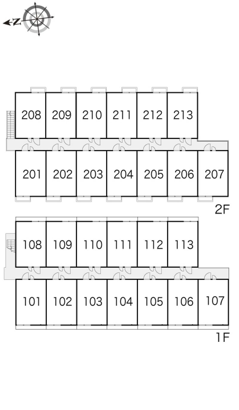 レオパレスＫ・Ｋ 間取り配置図