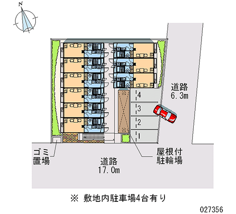 レオパレスフクオカ 月極駐車場