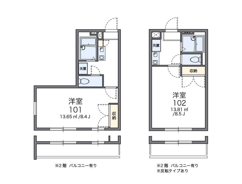 レオパレス早川Ｂ棟 間取図