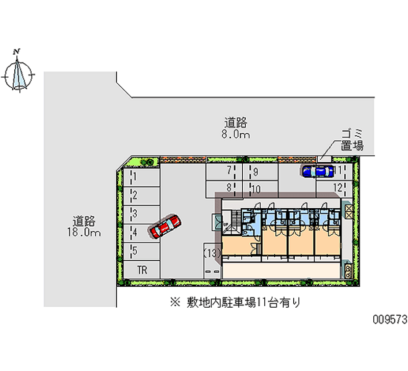 レオパレスヴァンベール 区画図