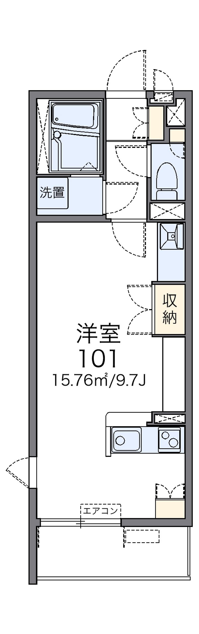 レオネクストアーバンブルー 間取図