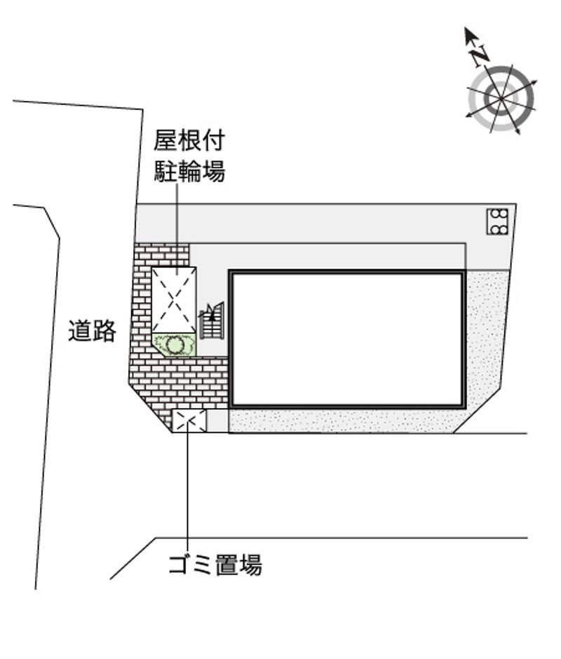 レオパレス天満 配置図