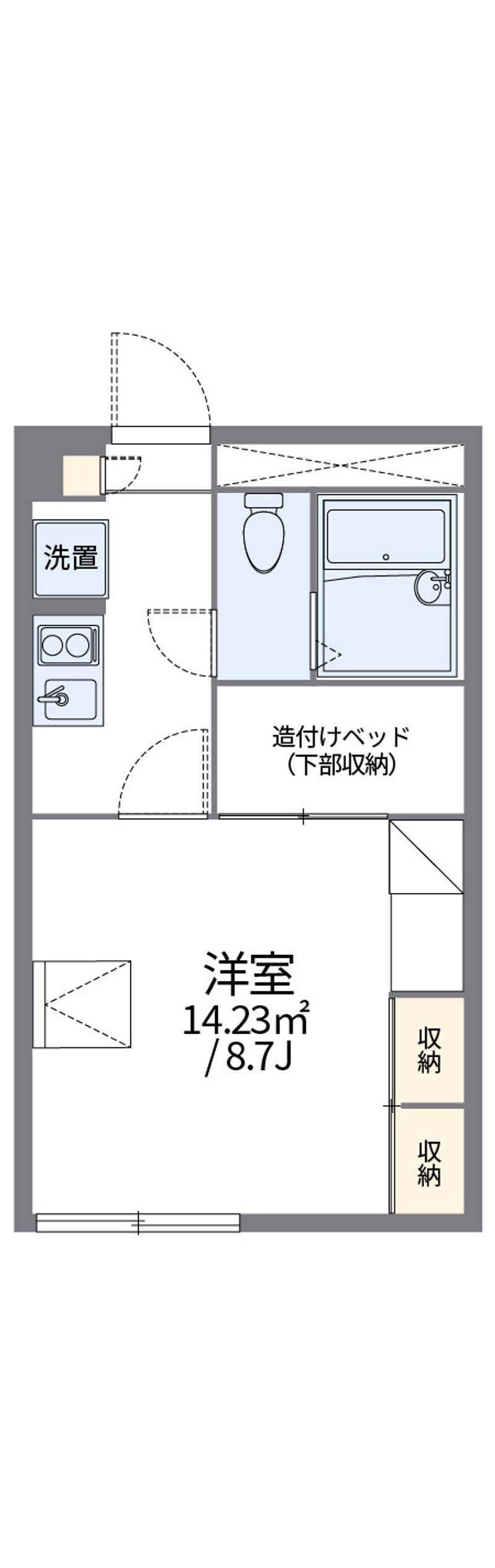 レオパレスＳｏｕｔｈ１０２０ 間取図