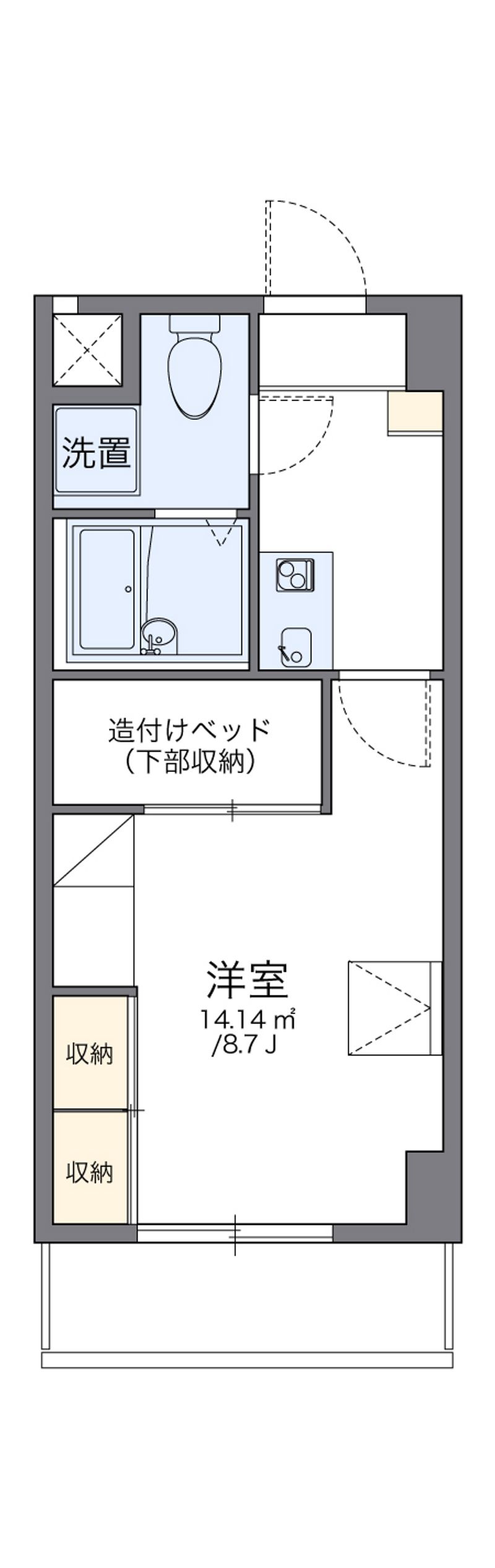 レオパレスさくら中央 間取図