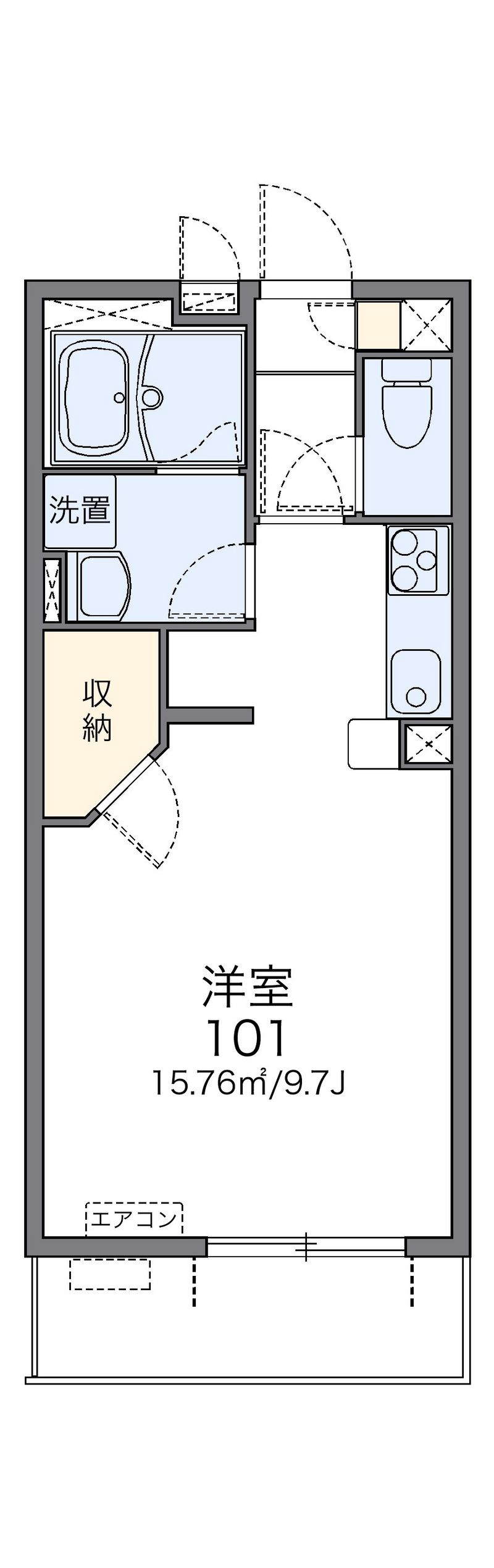 レオネクストインフィールドⅡ 間取図