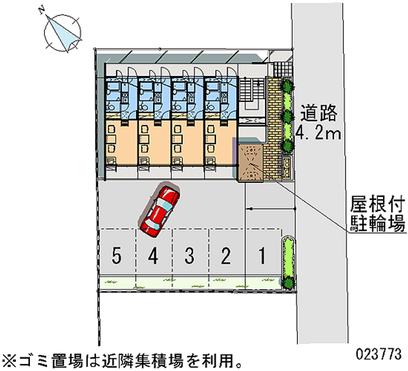 レオパレスジュネス　いぶき 月極駐車場