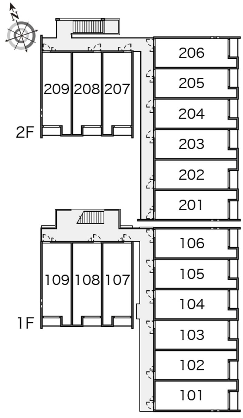 クレイノプルメリア 間取配置図