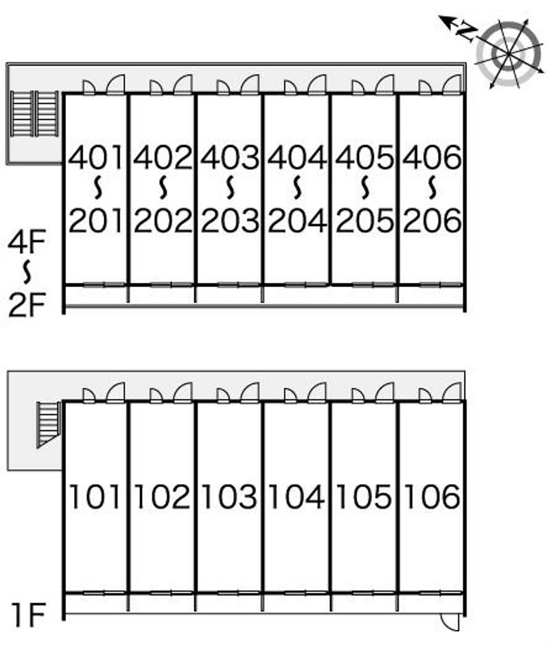 レオパレスヴィラモンド 間取配置図
