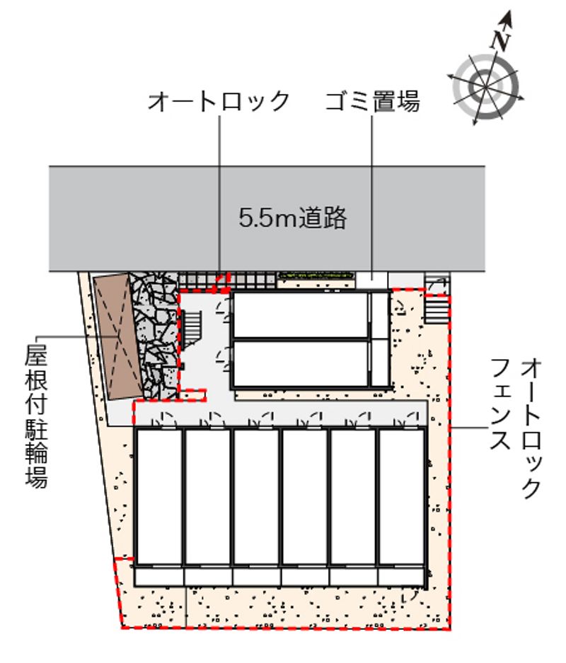 クレイノ春日 配置図