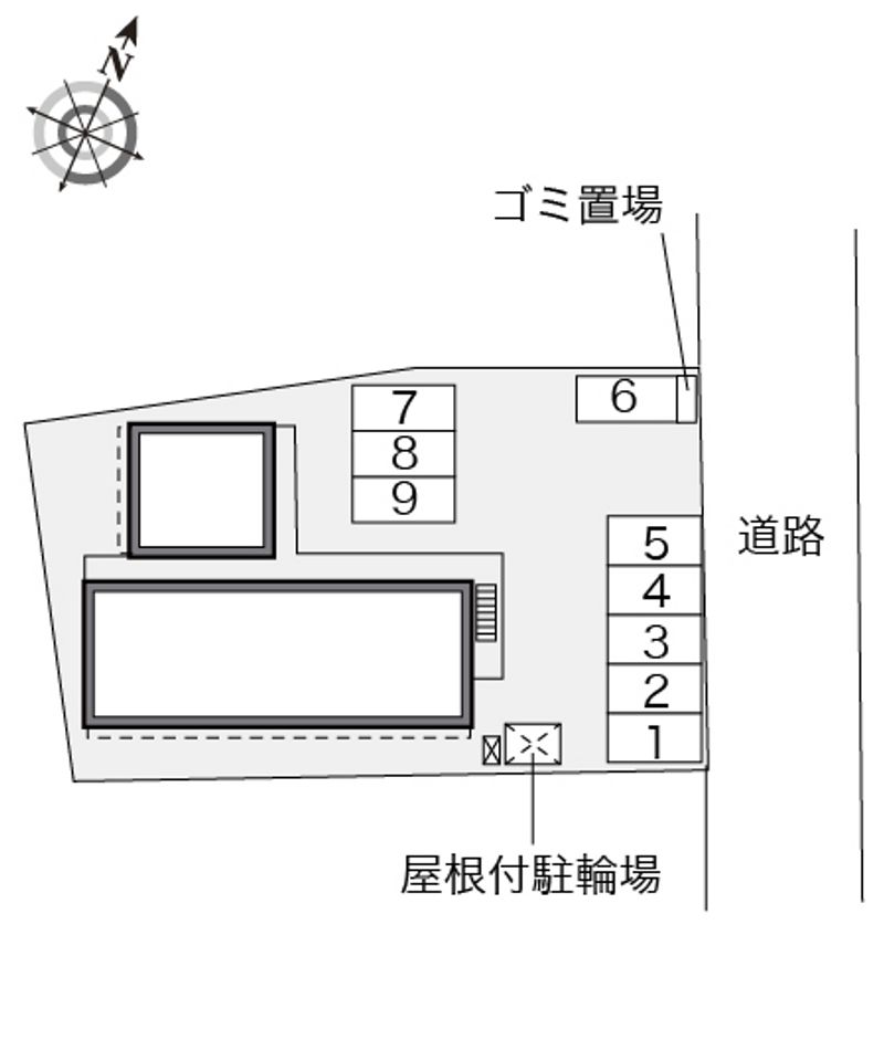 レオパレスオーロラ４１ 配置図
